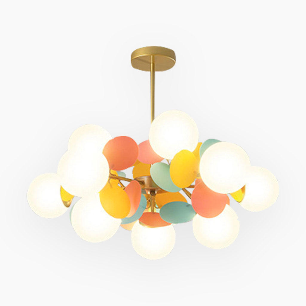 Chandelier Modern Artistic Opal Colorful Branch