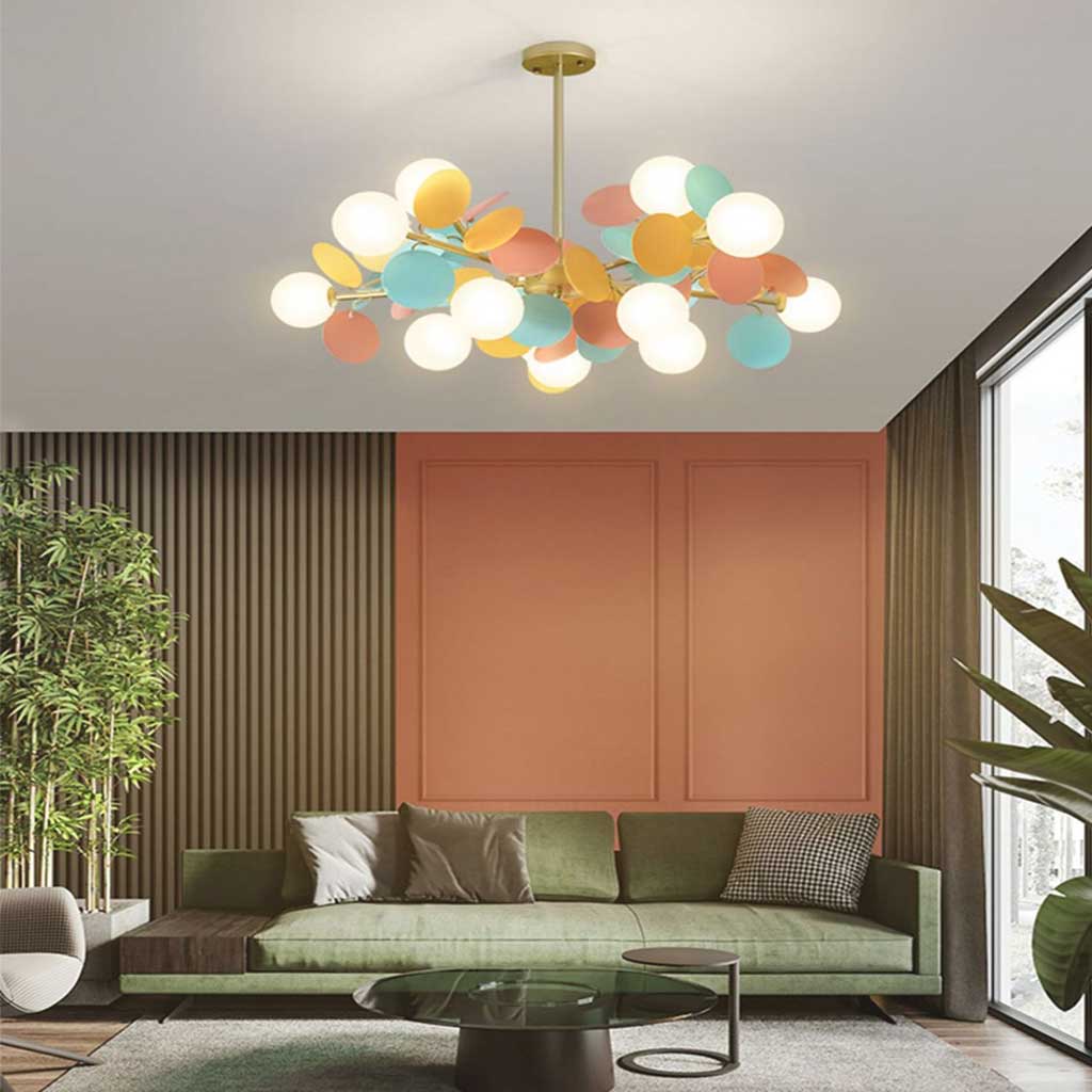 Chandelier Modern Artistic Opal Colorful Branch