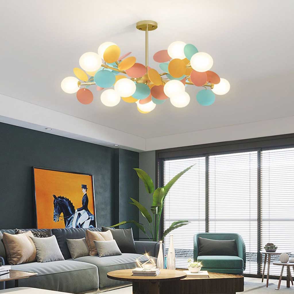 Chandelier Modern Artistic Opal Colorful Branch