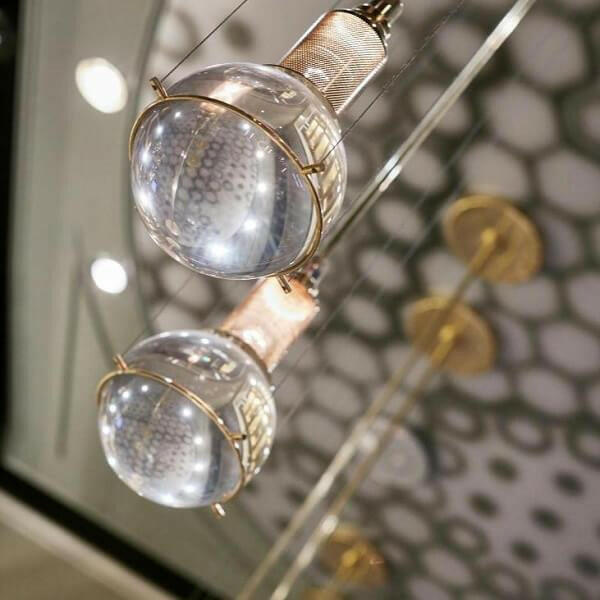 Opal Round Glass Sphere Pendant Light