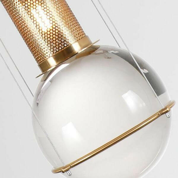 Opal Round Glass Sphere Pendant Light