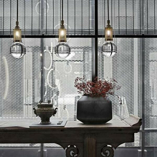 Opal Round Glass Sphere Pendant Light