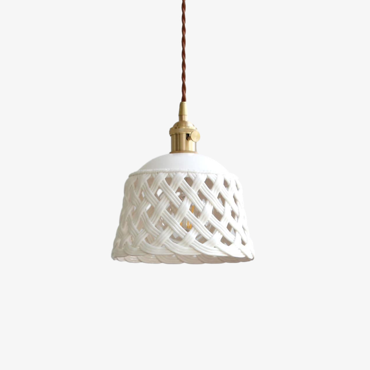 Miira Brass Pendant Swag Light