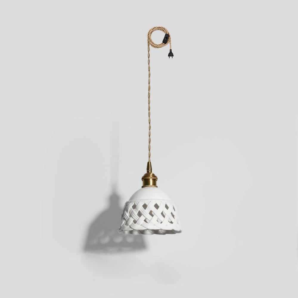 Miira Brass Pendant Swag Light
