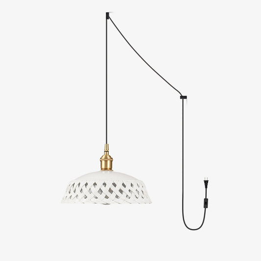 Miira Brass Pendant Swag Light