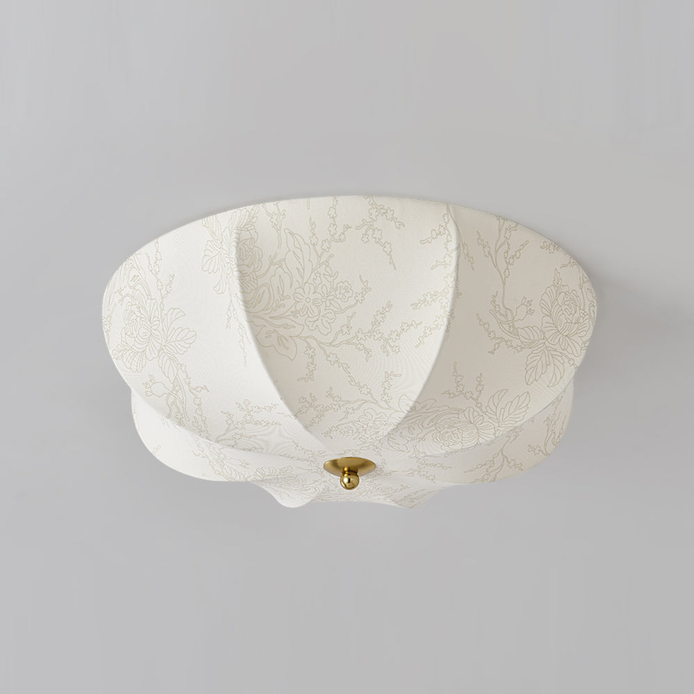 Orchid Fabric Ceiling Lamp