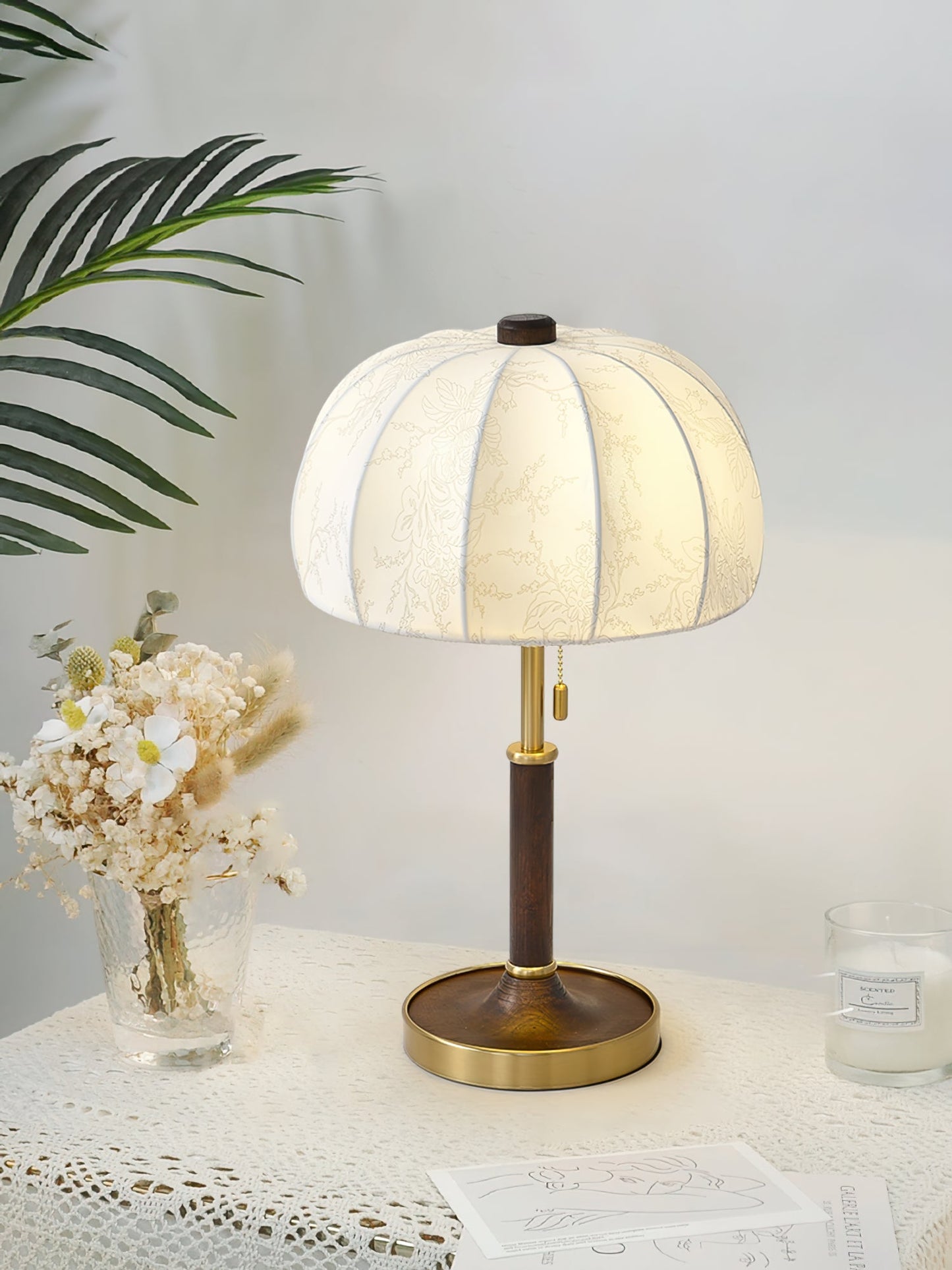 Orchid Fabric Table Lamp