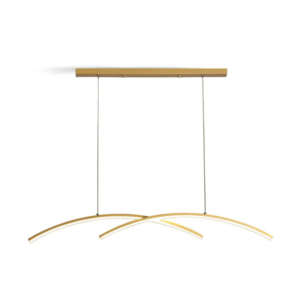 Oscillating Strip Island Chandelier