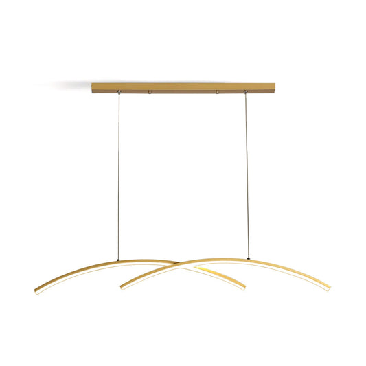 Oscillating Strip Island Chandelier