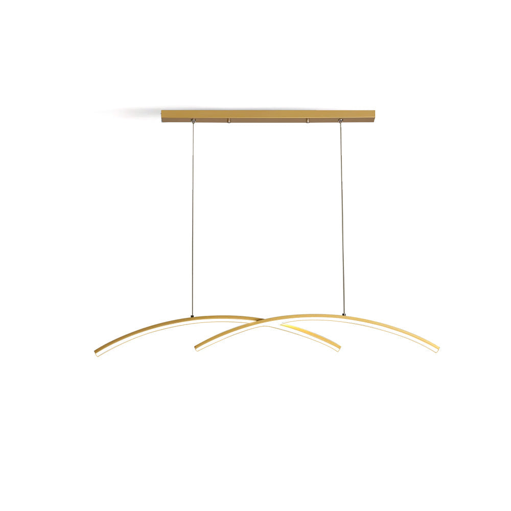 Oscillating Strip Island Chandelier