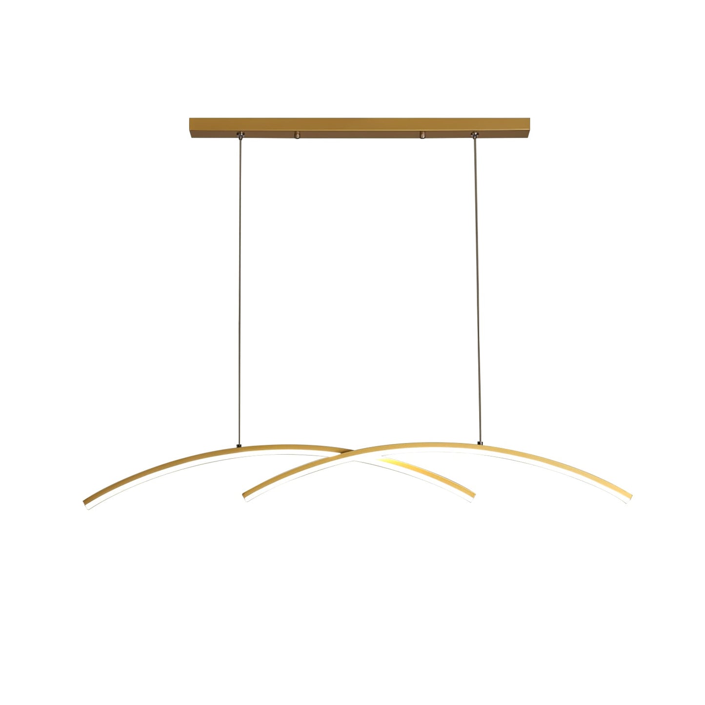 Oscillating Strip Island Chandelier