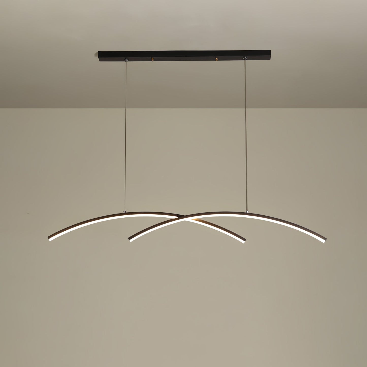 Oscillating Strip Island Chandelier