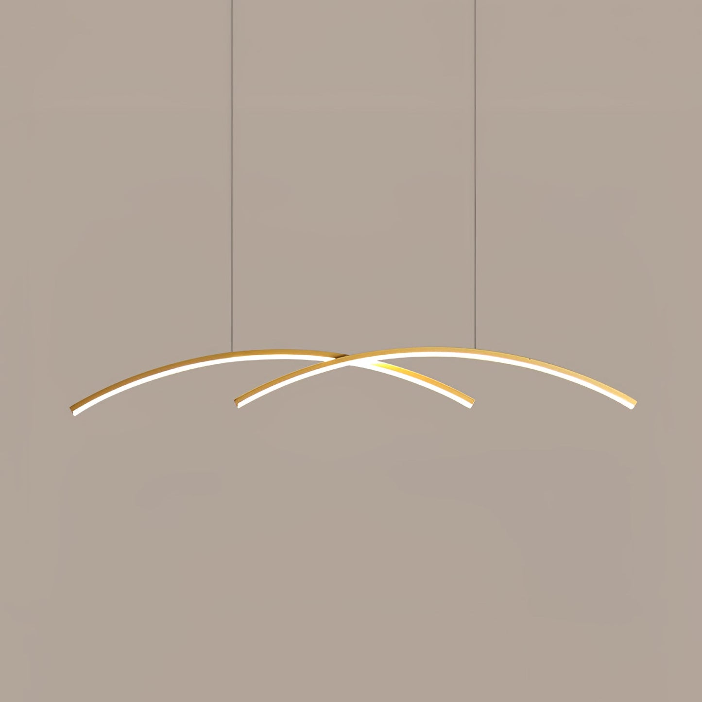 Oscillating Strip Island Chandelier