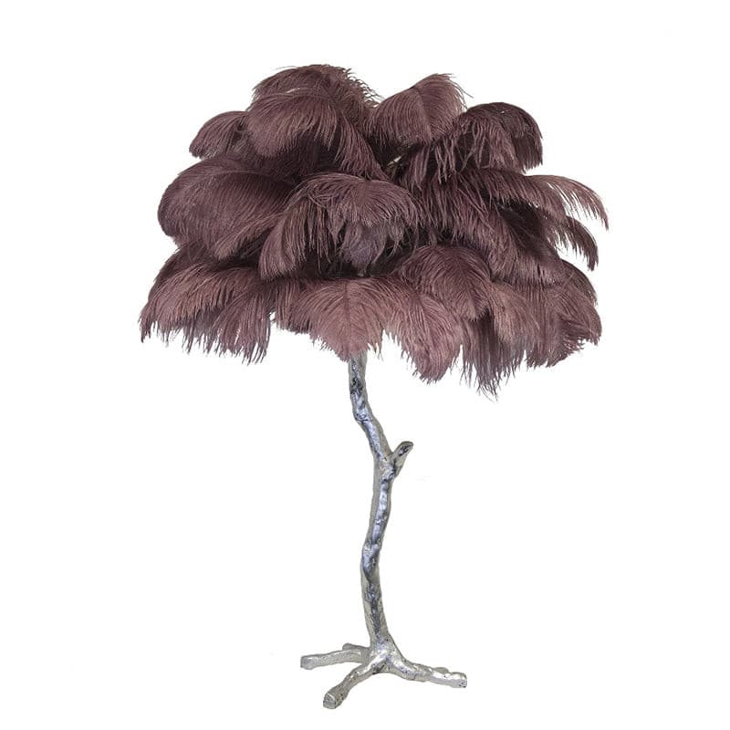 Ostrich Feather Table Lamp