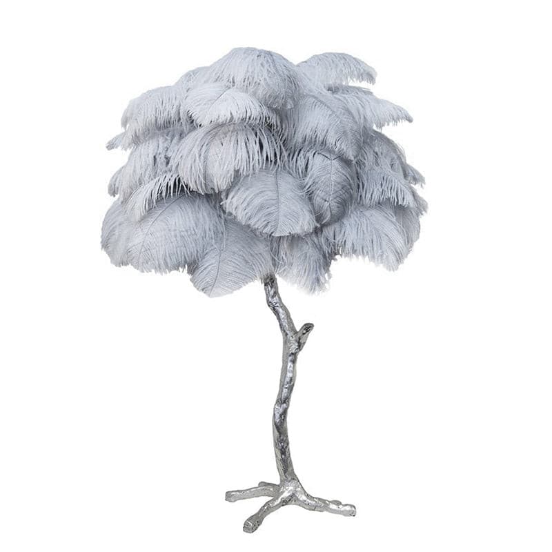 Ostrich Feather Table Lamp