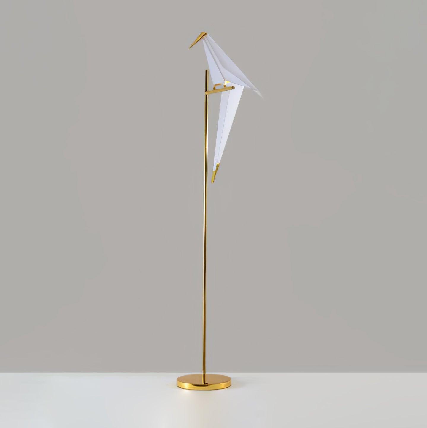Paper Crane Bird Floor Lamp