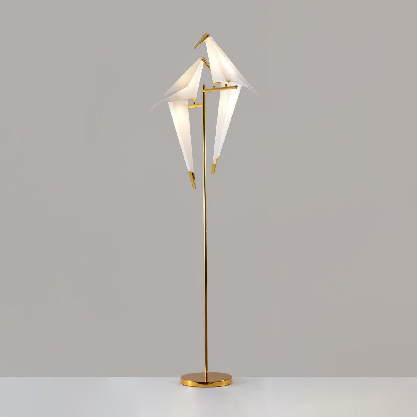Paper Crane Bird Floor Lamp