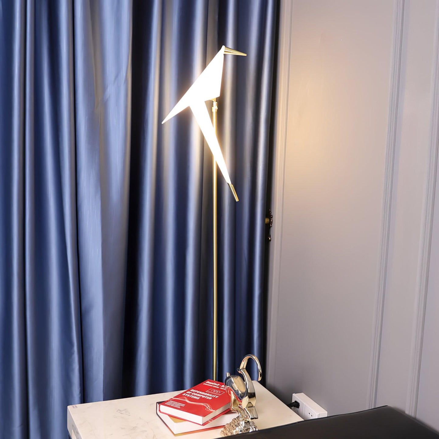 Paper Crane Bird Floor Lamp