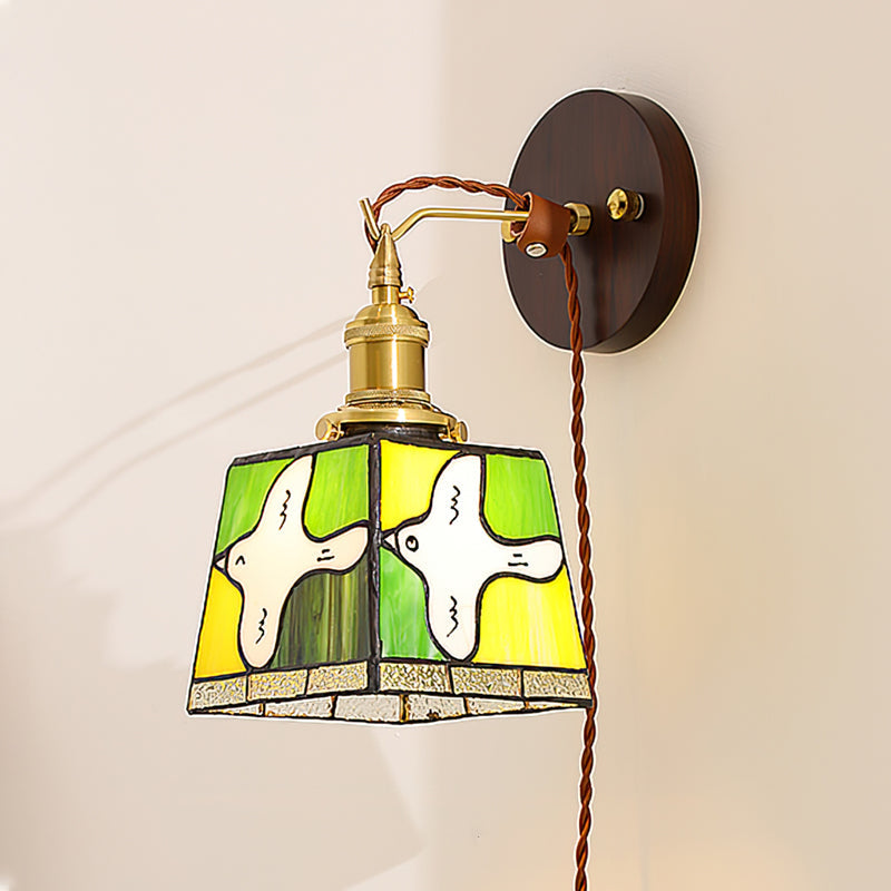 Peace Dove Plug In Wall Lamp