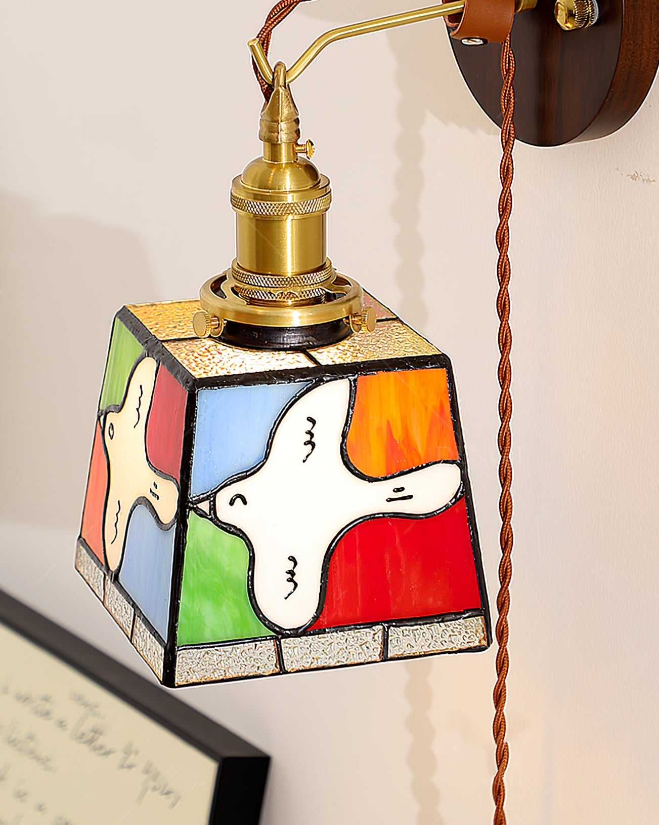 Peace Dove Plug In Wall Lamp