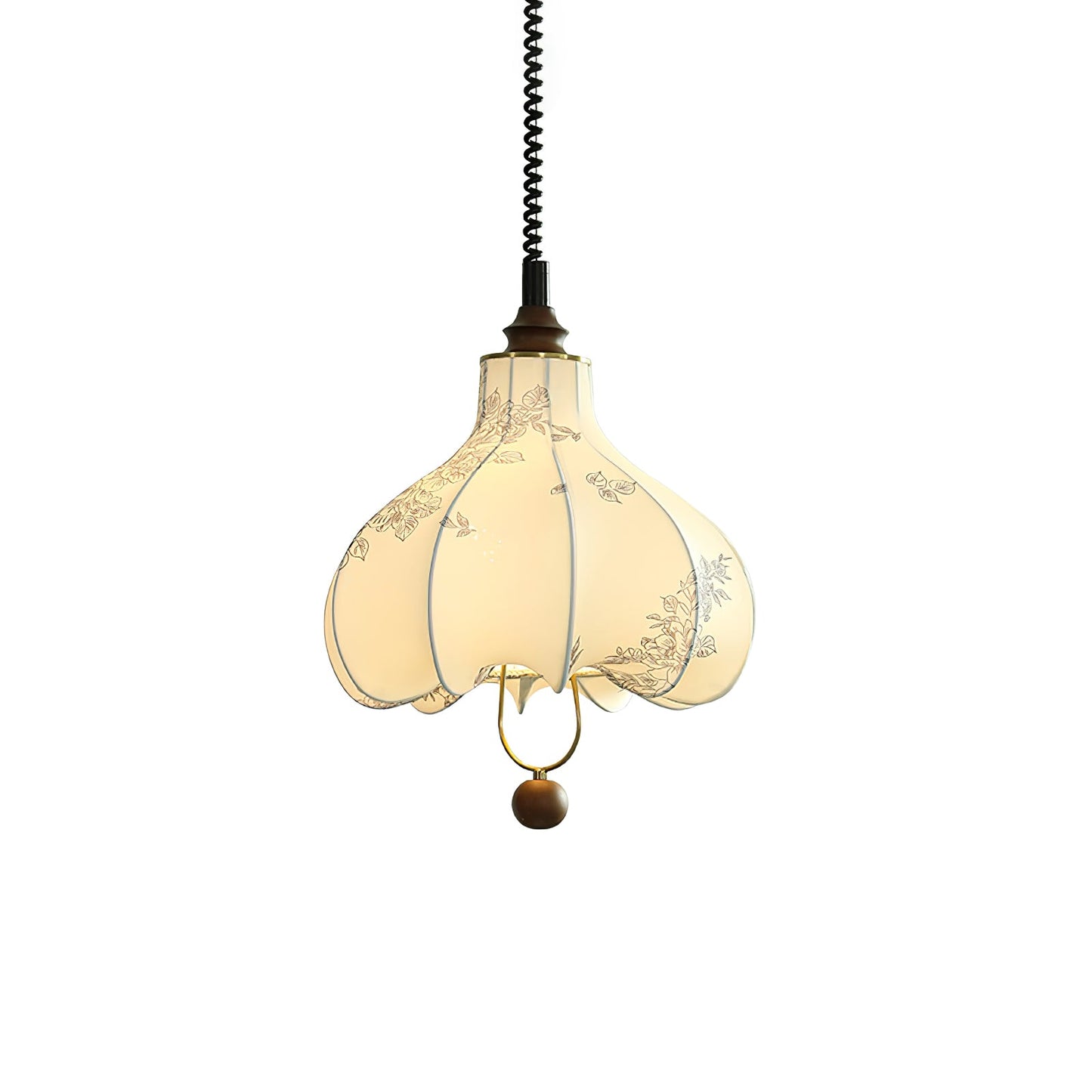Pear Fabric Pendant Light