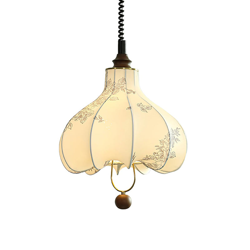 Pear Fabric Pendant Light