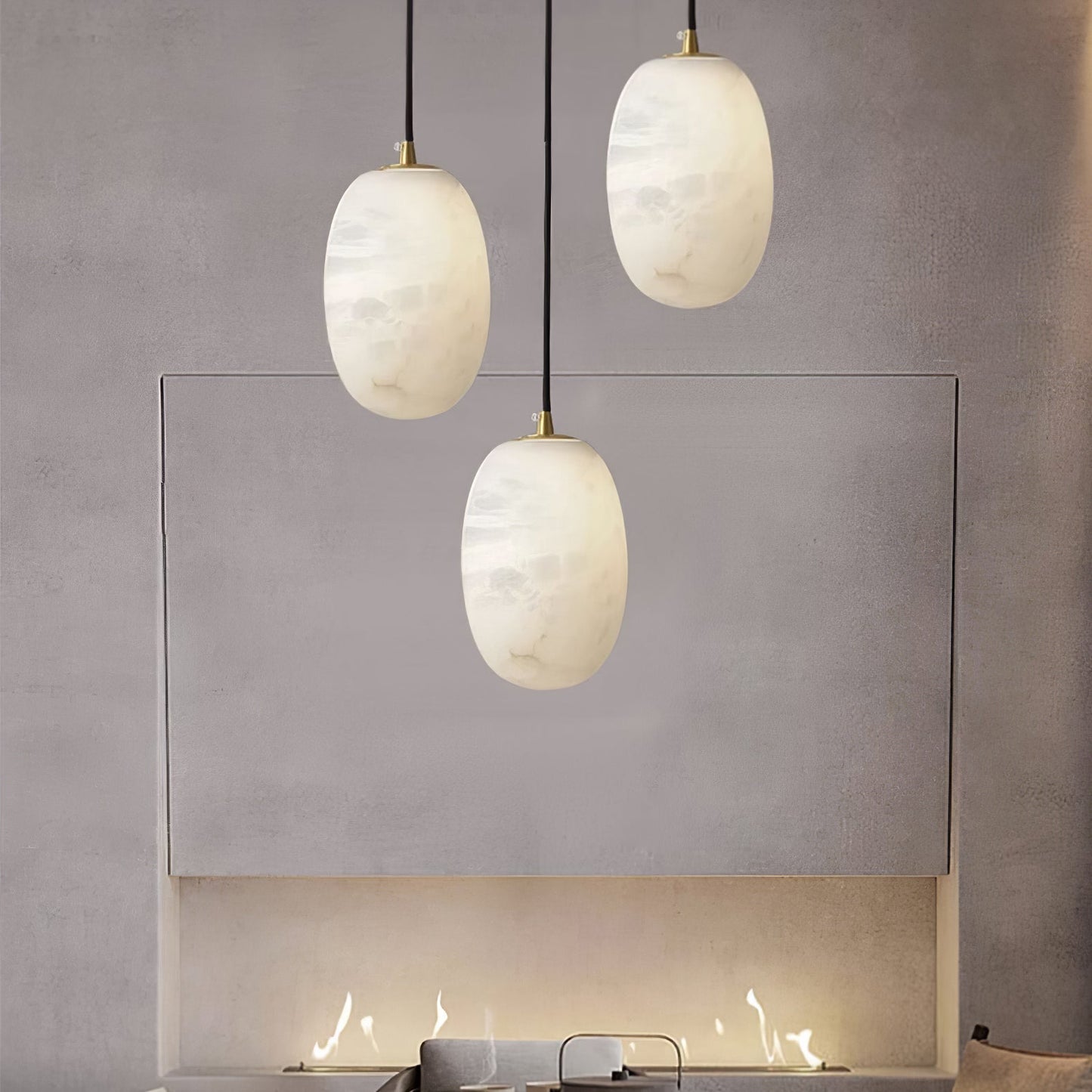 Pebble Alabaster Pendant Light