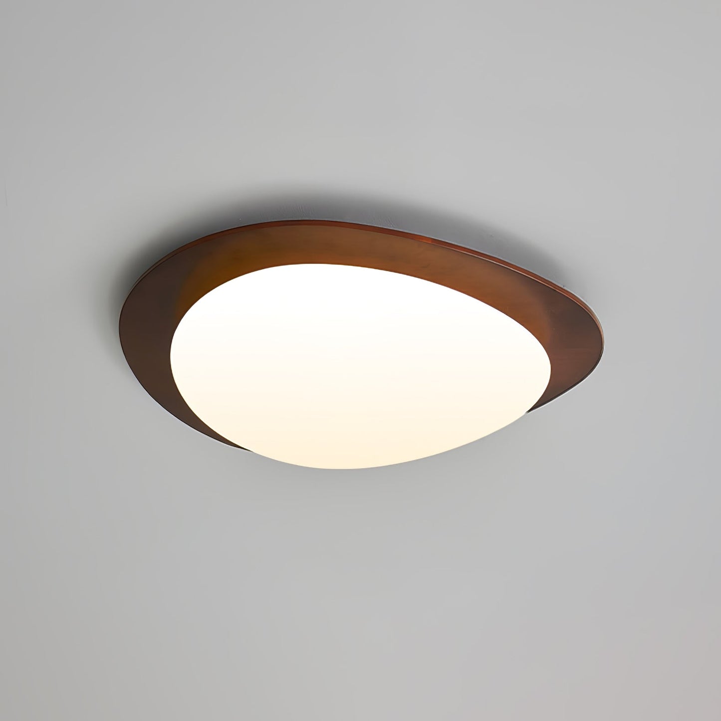 Pebble Walnut Pendant Light
