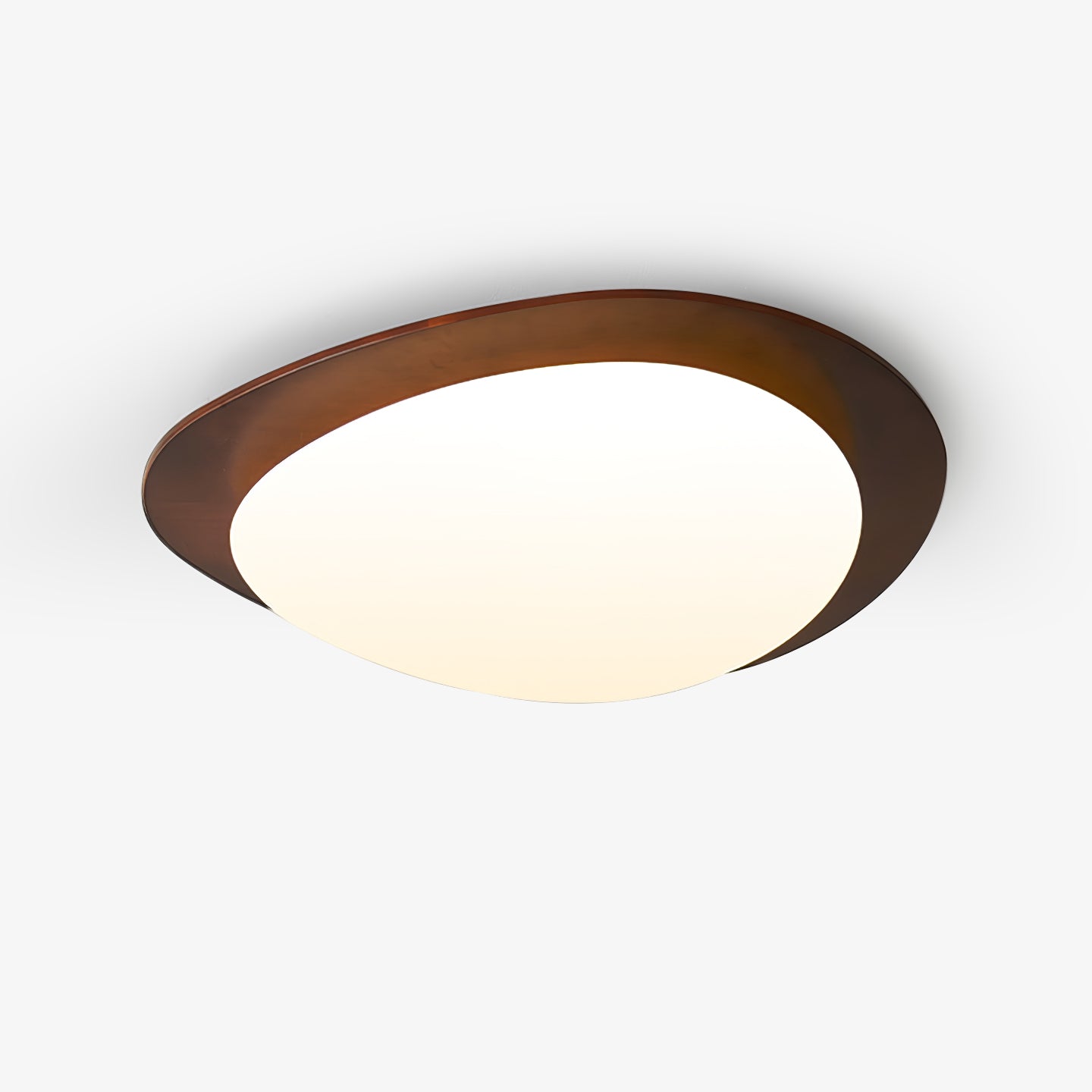 Pebble Walnut Pendant Light