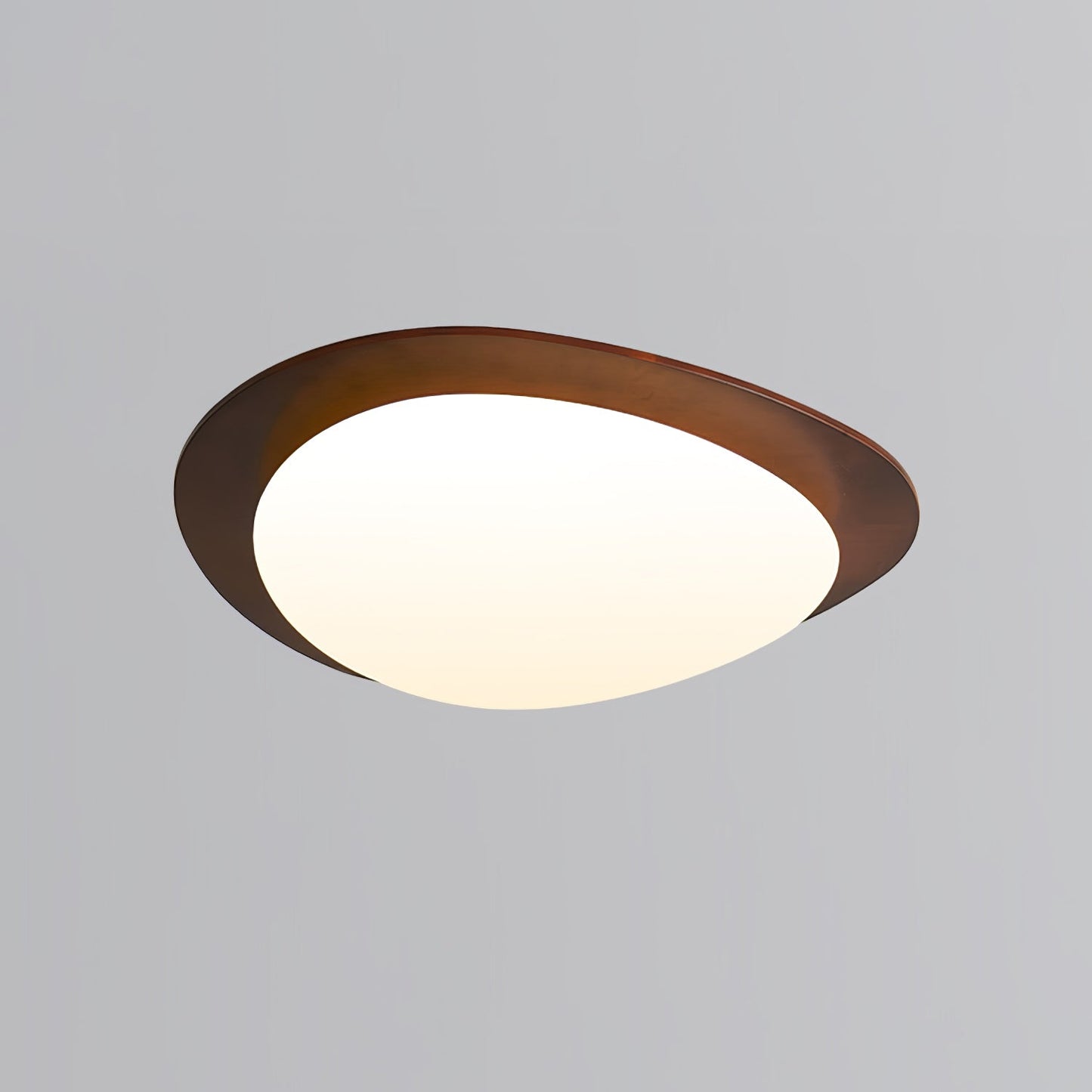 Pebble Walnut Pendant Light