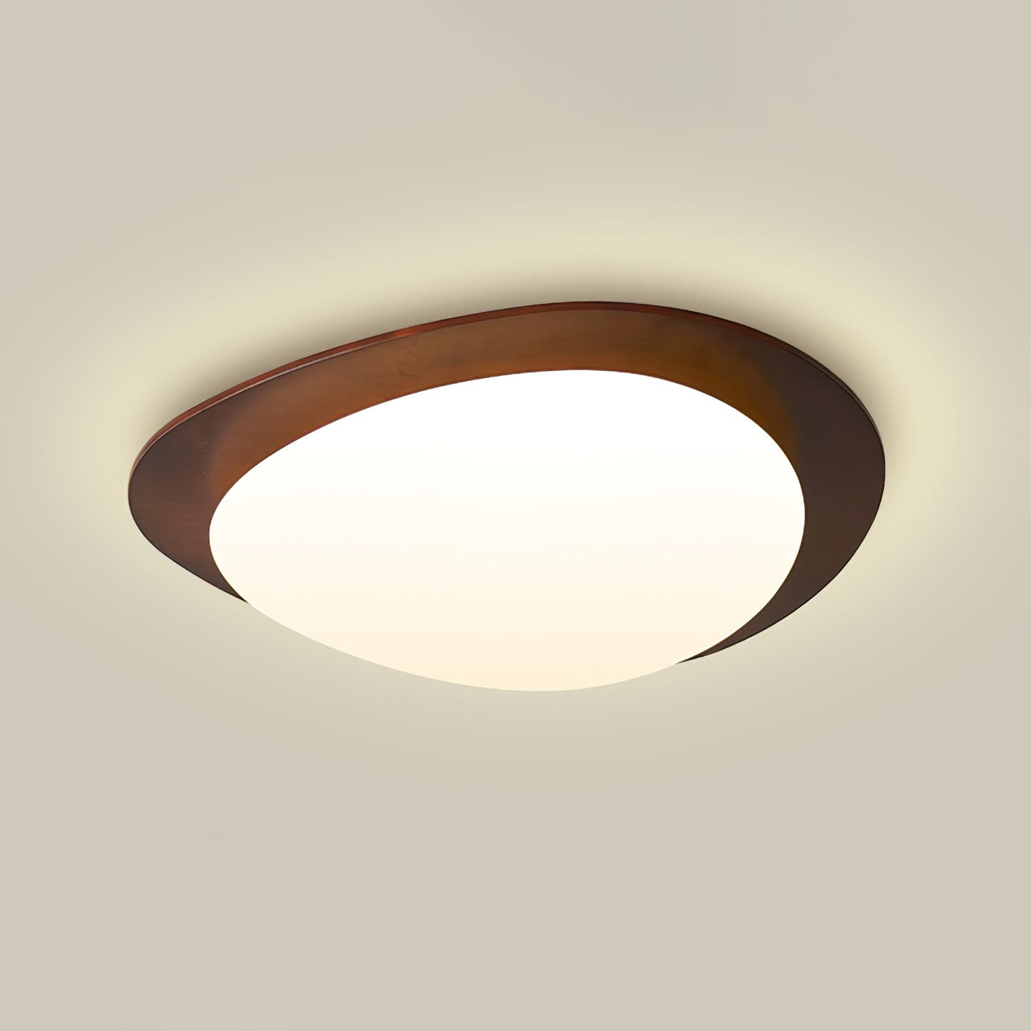 Pebble Walnut Pendant Light
