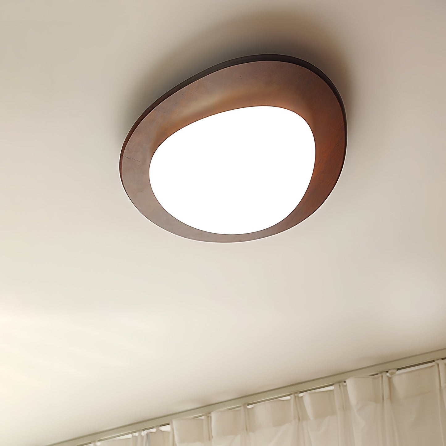 Pebble Walnut Pendant Light