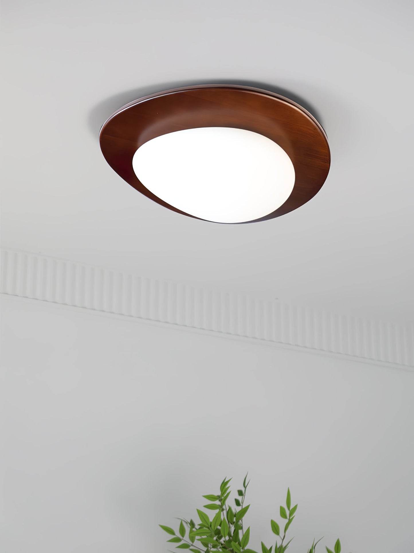 Pebble Walnut Pendant Light