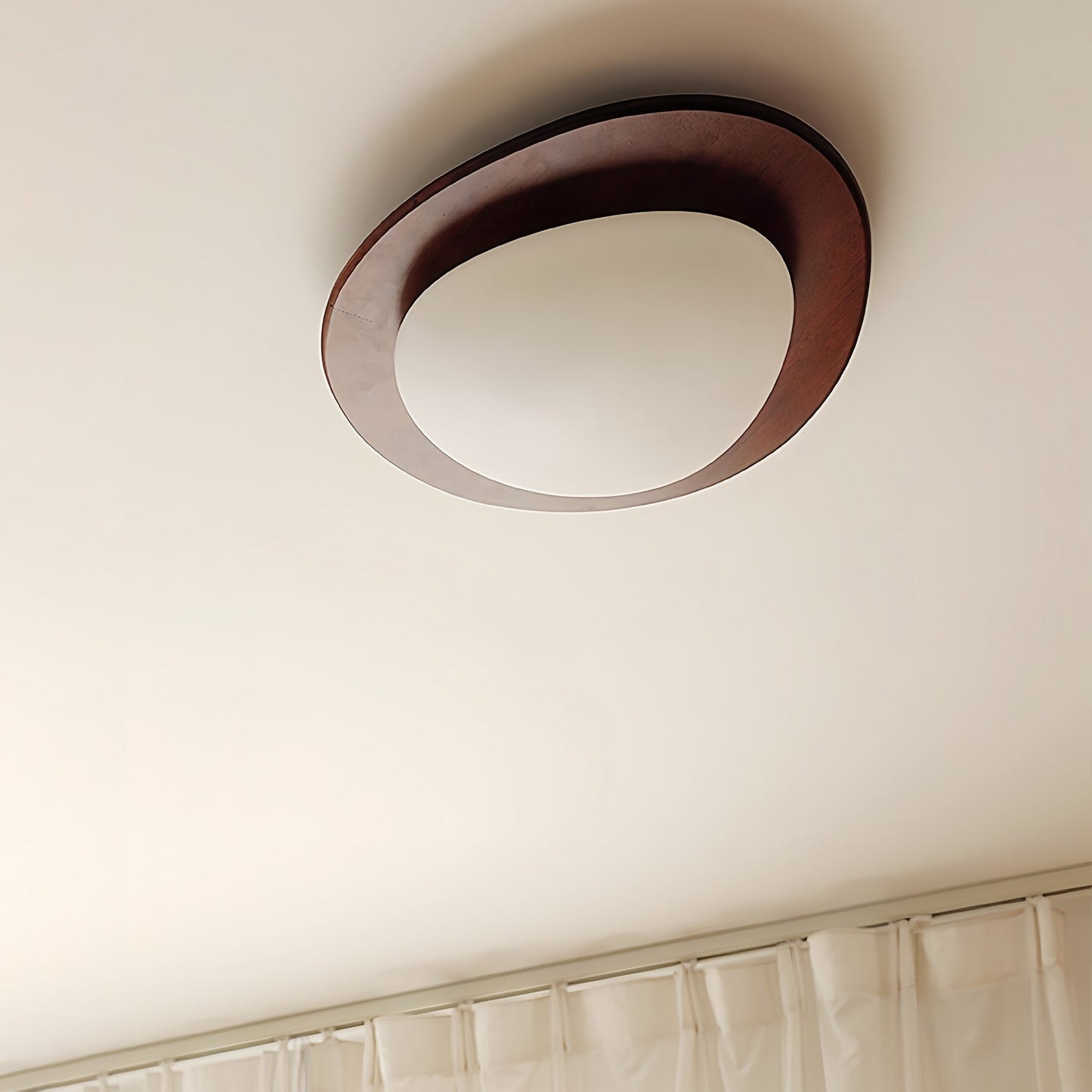 Pebble Walnut Pendant Light