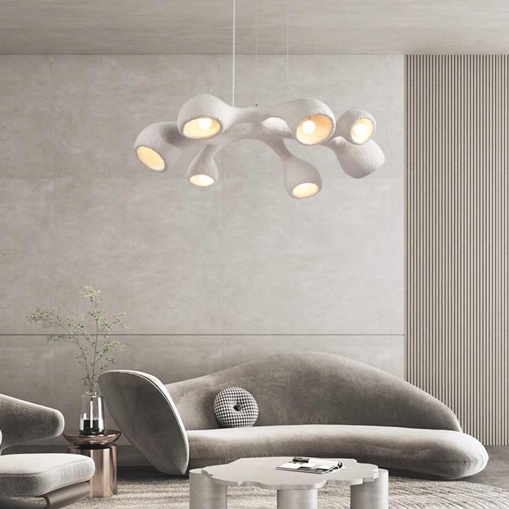 Pendant Chandelier Irregular Grey Light