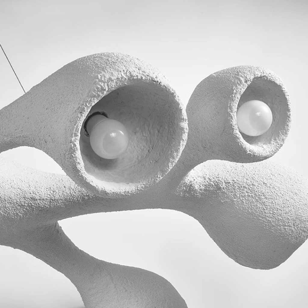 Pendant Chandelier Irregular Grey Light