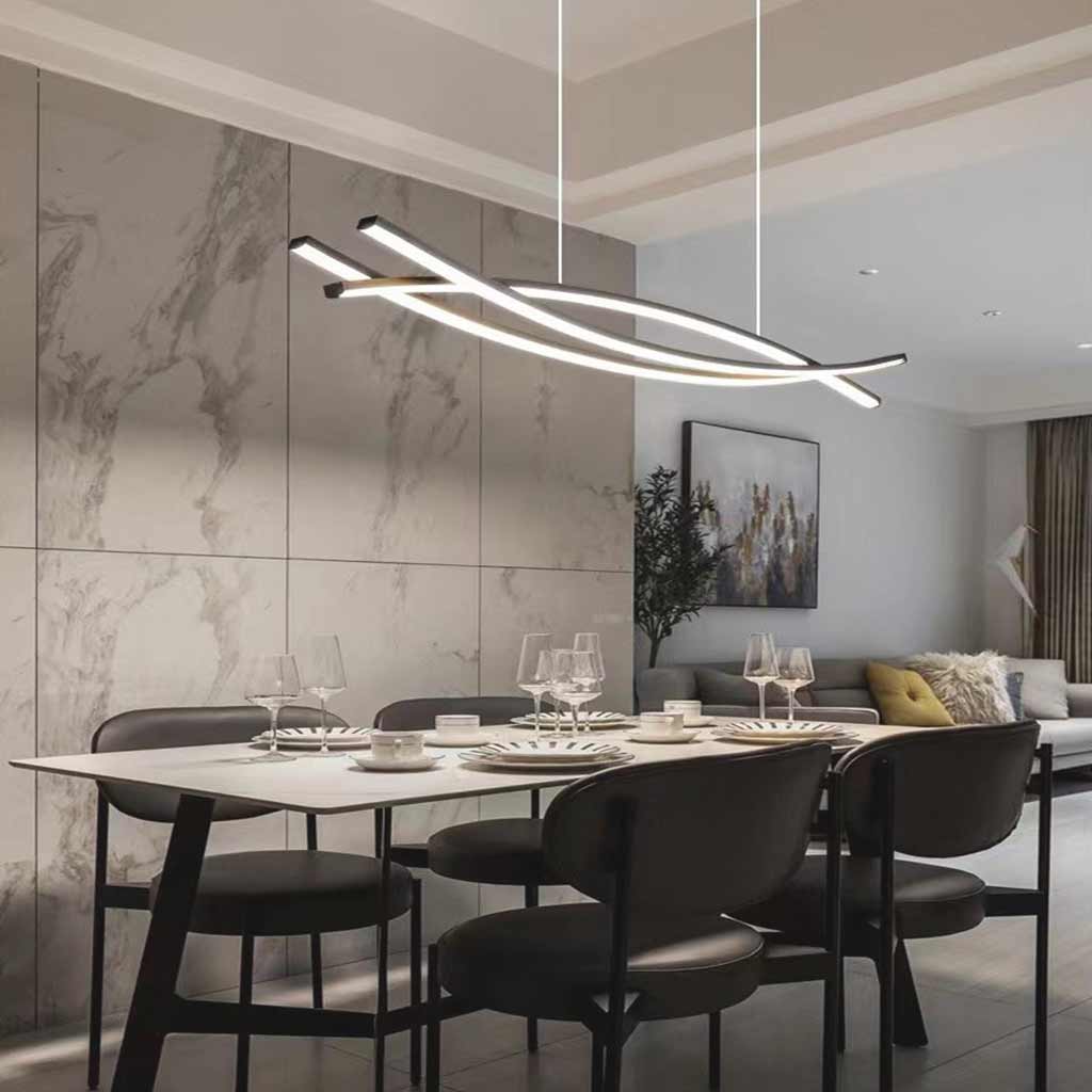 Pendant Chandelier Light Black Elegance