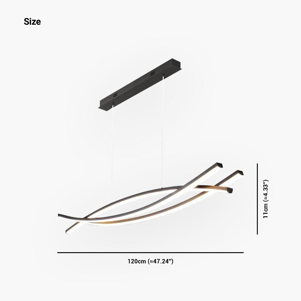 Pendant Chandelier Light Black Elegance