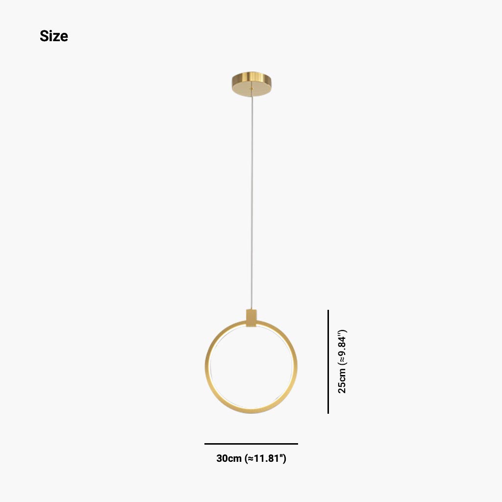 Pendant Light Minimalist Brass Fixture