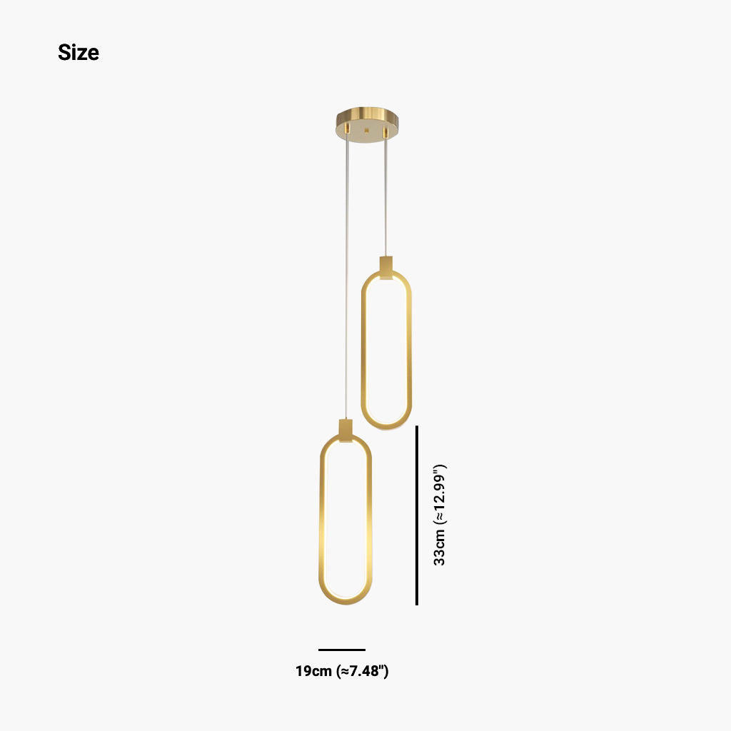 Pendant Light Minimalist Brass Fixture