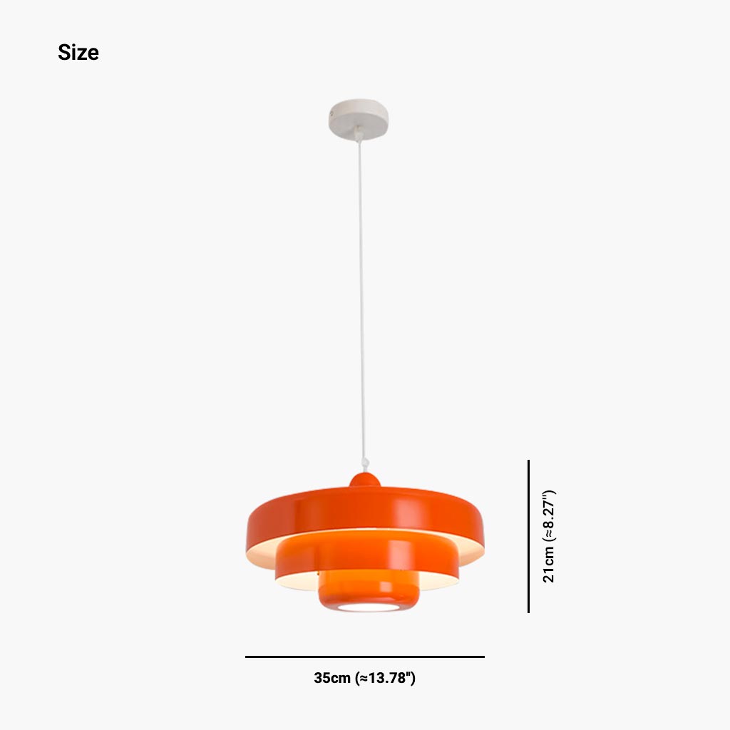 Pendant Light Danish Colorful Tiered Lamp