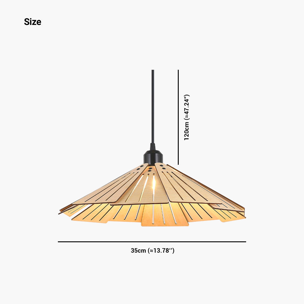 Pendant Light Fixture Retro Wood