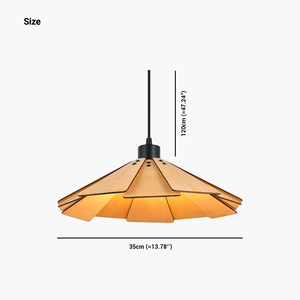 Pendant Light Fixture Retro Wood