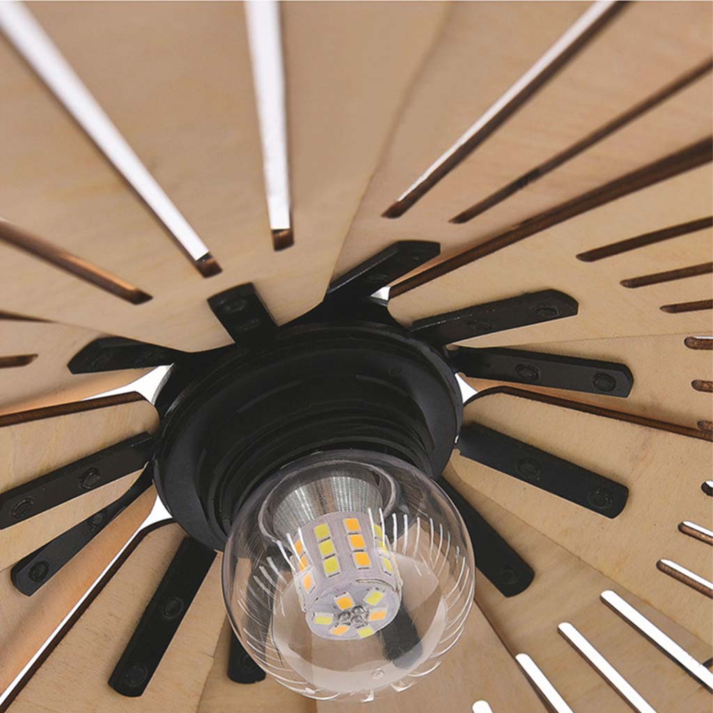 Pendant Light Fixture Retro Wood