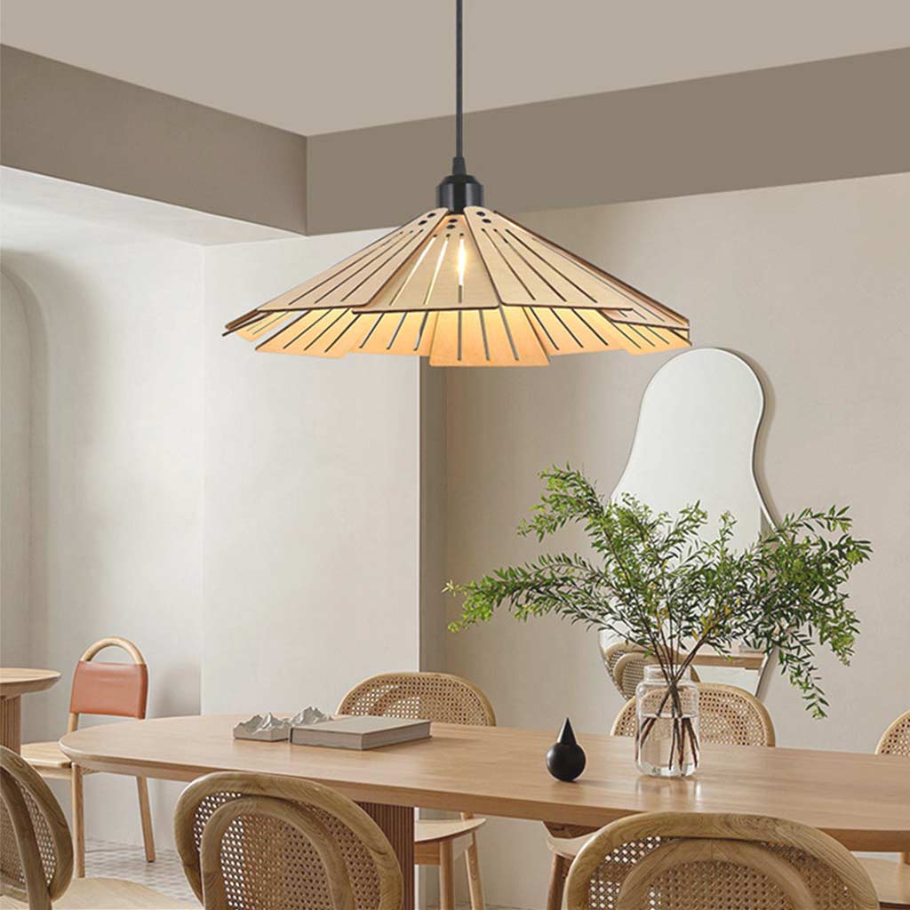 Pendant Light Fixture Retro Wood