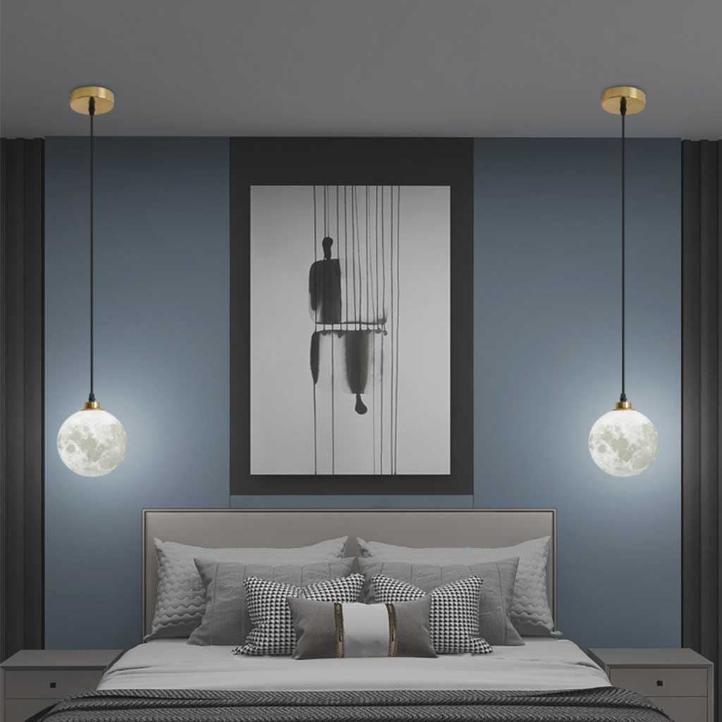 Pendant Light Nordic Moon Globe