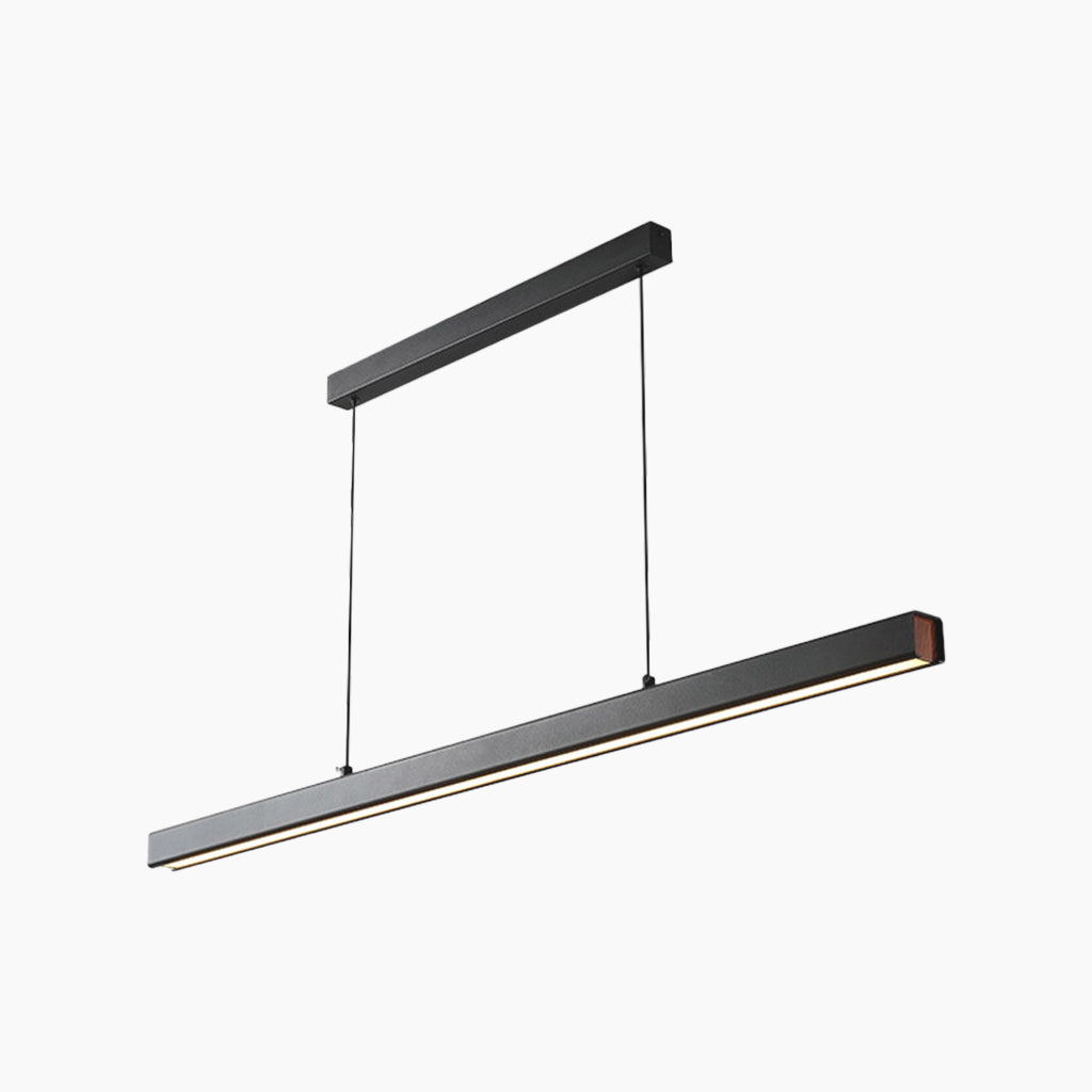 Pendant Light Modern Minimalist Aluminum Linear LED Dimmable, Black/White