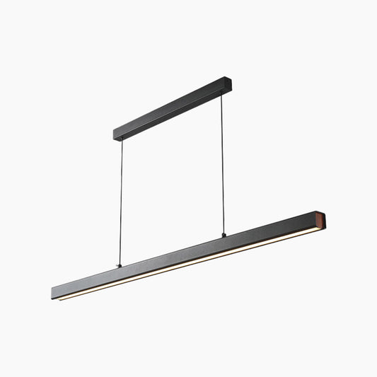 Pendant Light Modern Minimalist Aluminum Linear LED Dimmable, Black/White