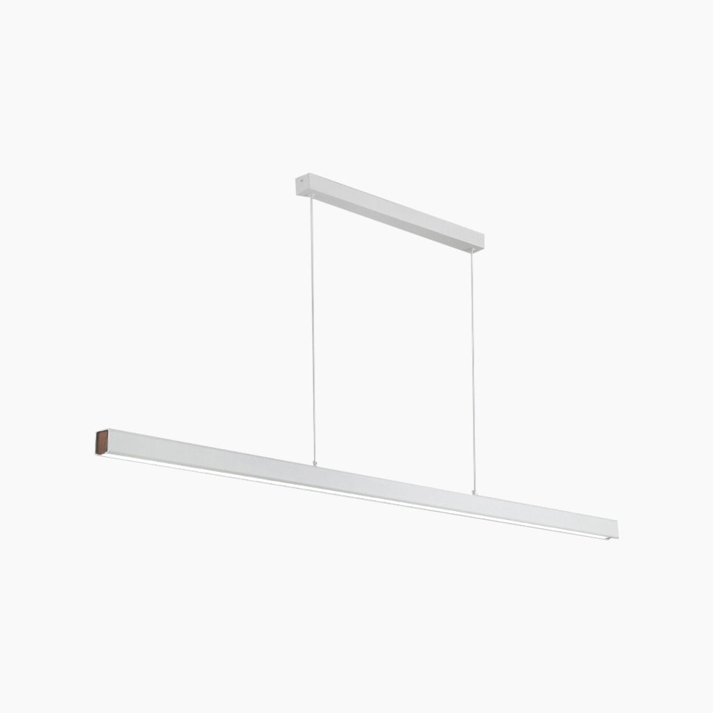 Pendant Light Modern Minimalist Aluminum Linear LED Dimmable, Black/White