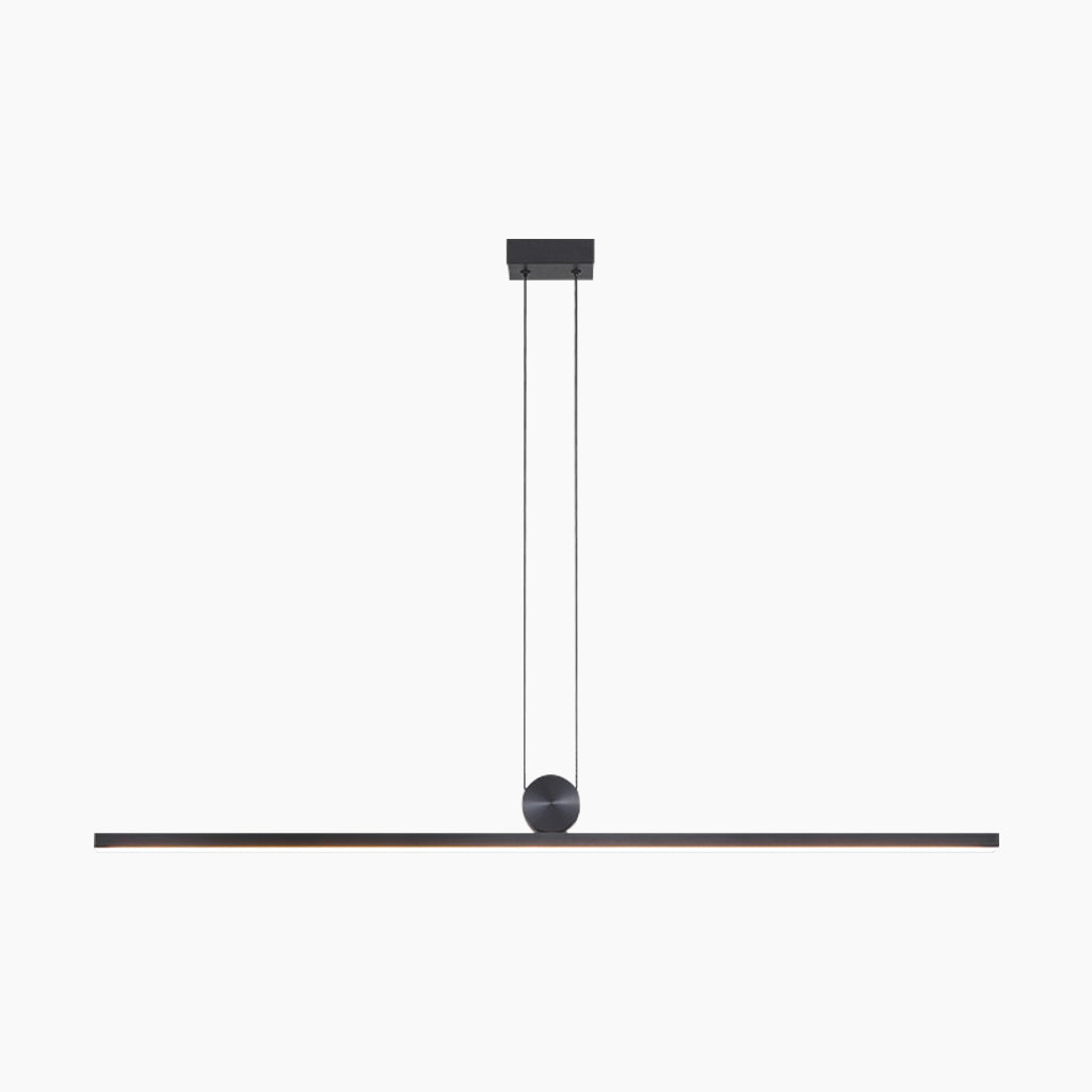 Pendant Light Black Linear Fixture